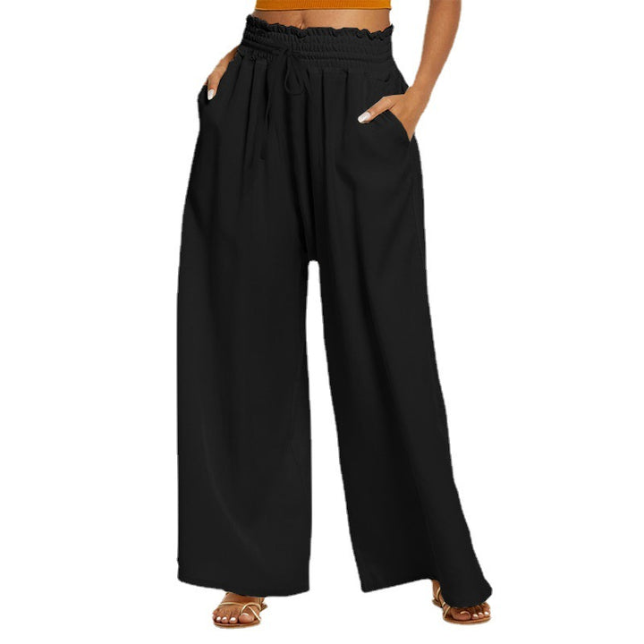 Damen Weite Freizeithose mit elastischem Bund und praktischen Taschen Drune