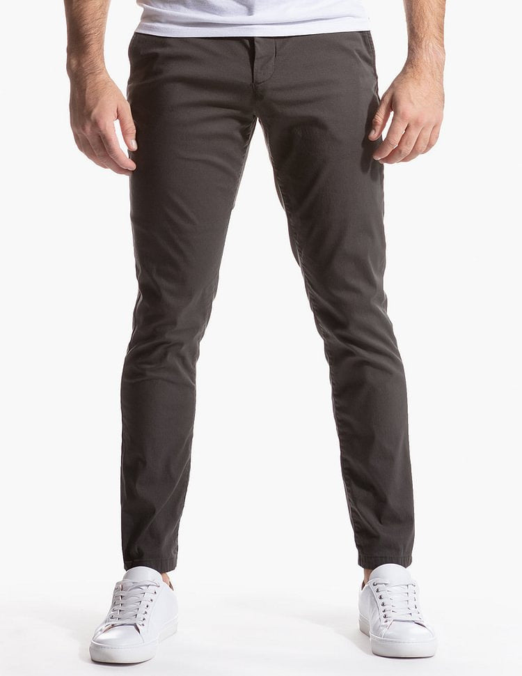 Herren Slim-Fit Chinohose aus atmungsaktivem Material Drune