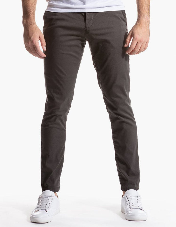 Herren Slim-Fit Chinohose aus atmungsaktivem Material Drune