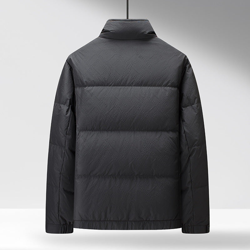 Drune | Daunenjacke Regular Fit Gepolstert Hoher Kragen Druckknopfverschluss