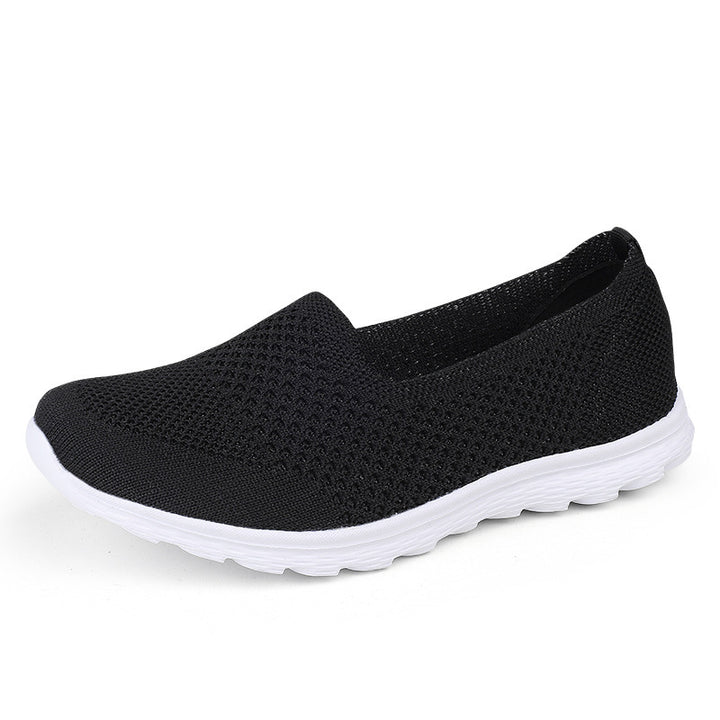 Damen nan nahtloser Komfort-Schlupfschuh mit elastischem Maschenobermaterial und gedämpfter Laufsohle Drune