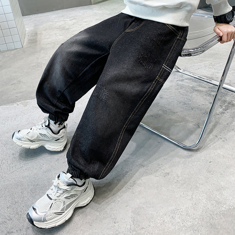 Unisex lässige Sweatpants mit elastischem Bund und tiefen Taschen Drune