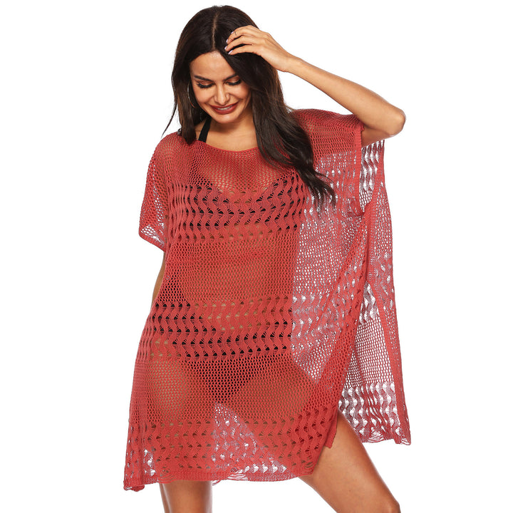 Damen eleganter Strandsarong mit filigranem Häkelmuster Drune