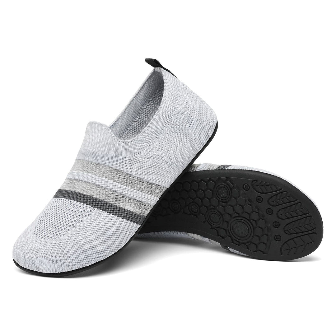 Damen nan ultra-flexibler Strick-Ballerina mit sockenähnlichem Schaft, elastischem Einstieg und rutschfester Flexsohle Drune