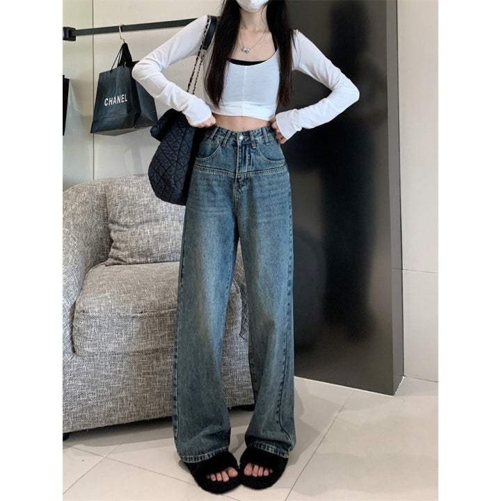 Damen Weit geschnittene Vintage Jeans Drune