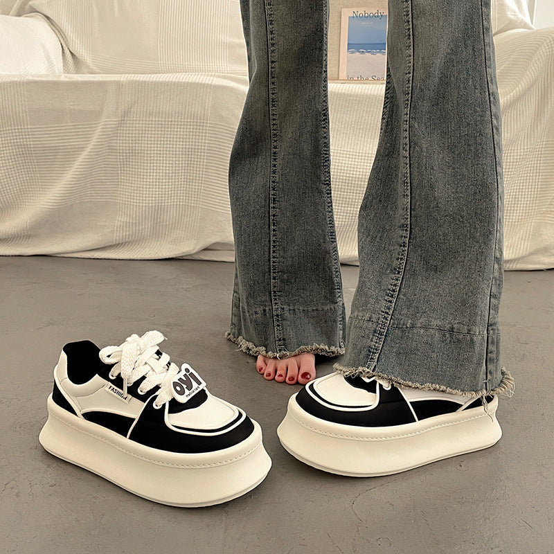 Damen Sportliche Plateau-Sneaker mit modischem Design und bequemer Dämpfung Drune