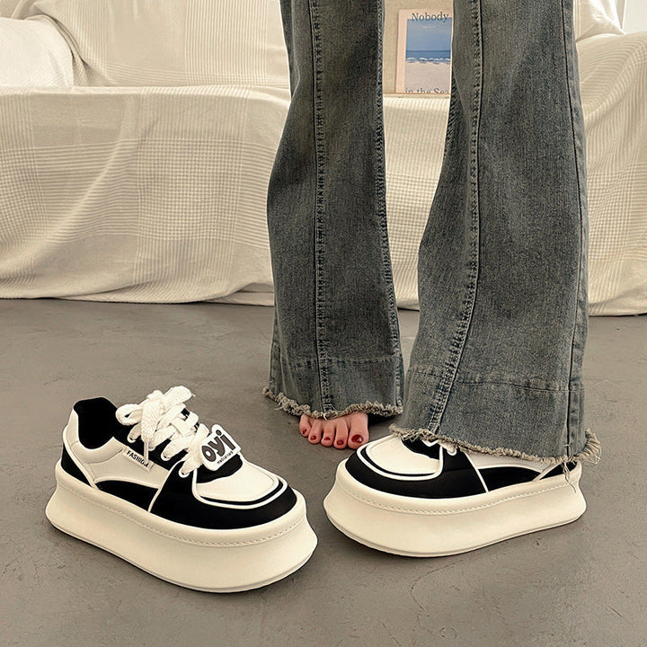 Damen Sportliche Plateau-Sneaker mit modischem Design und bequemer Dämpfung Drune
