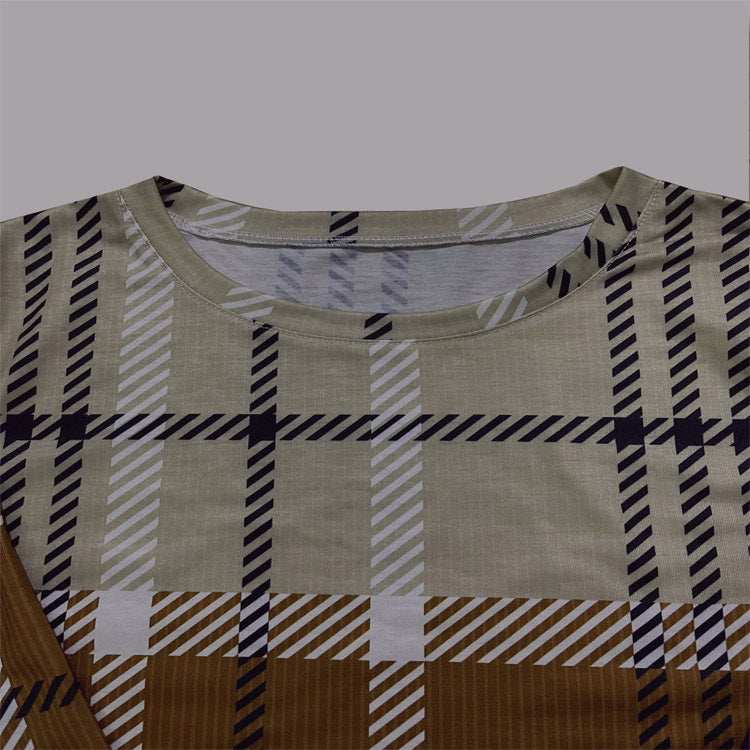 Drune | Bedruckter legerer Pullover Top