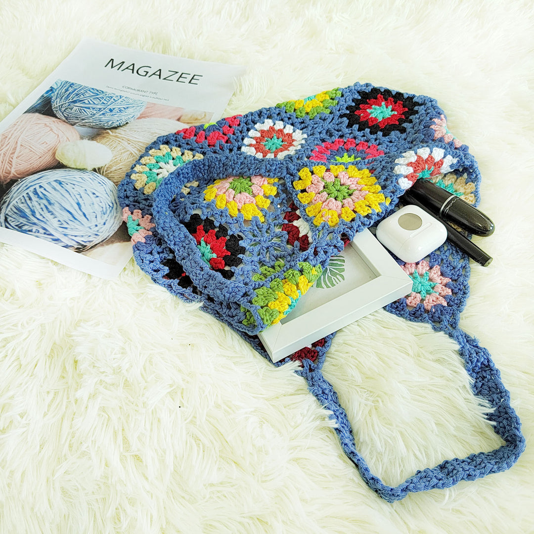 Damen Handgefertigte Häkel-Shopper-Tasche Drune