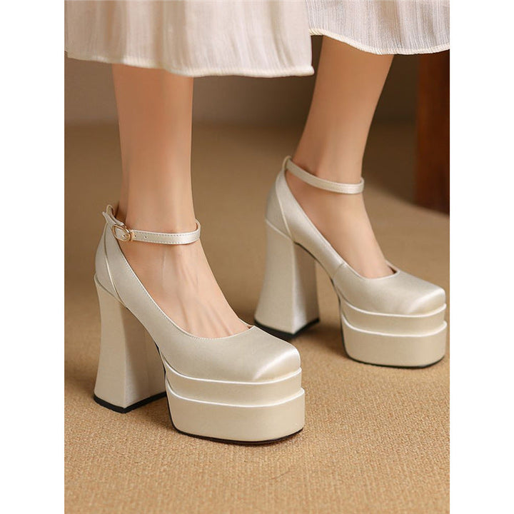 Damen Plateau Sandalen Drune