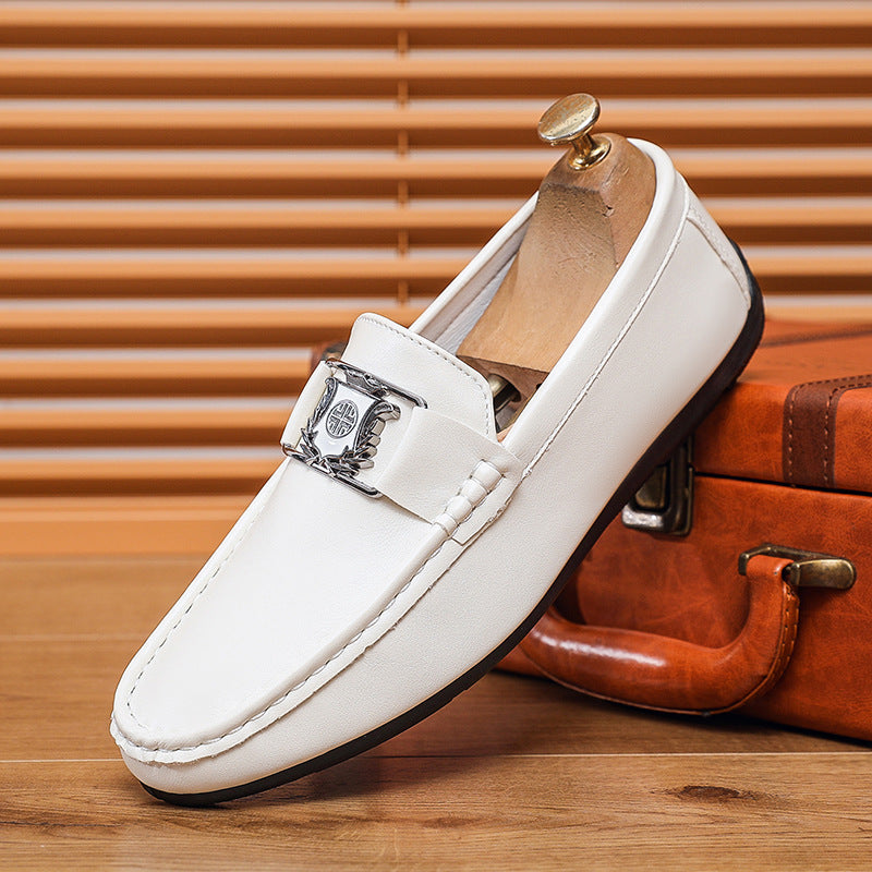 Herren Elegante Mokassins mit stilvollem Metallschnallen-Detail