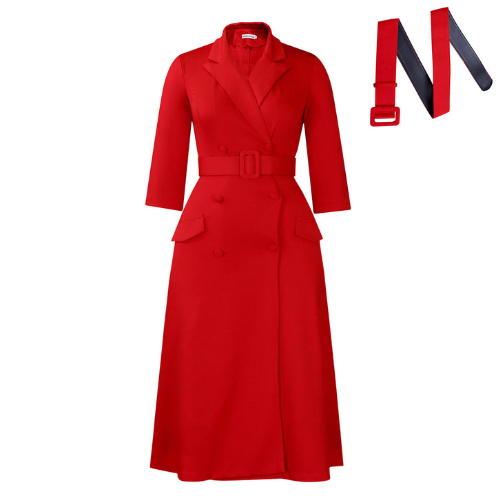 Damen Blazer Kleid mit tailliertem Schnitt und eleganten Details Drune