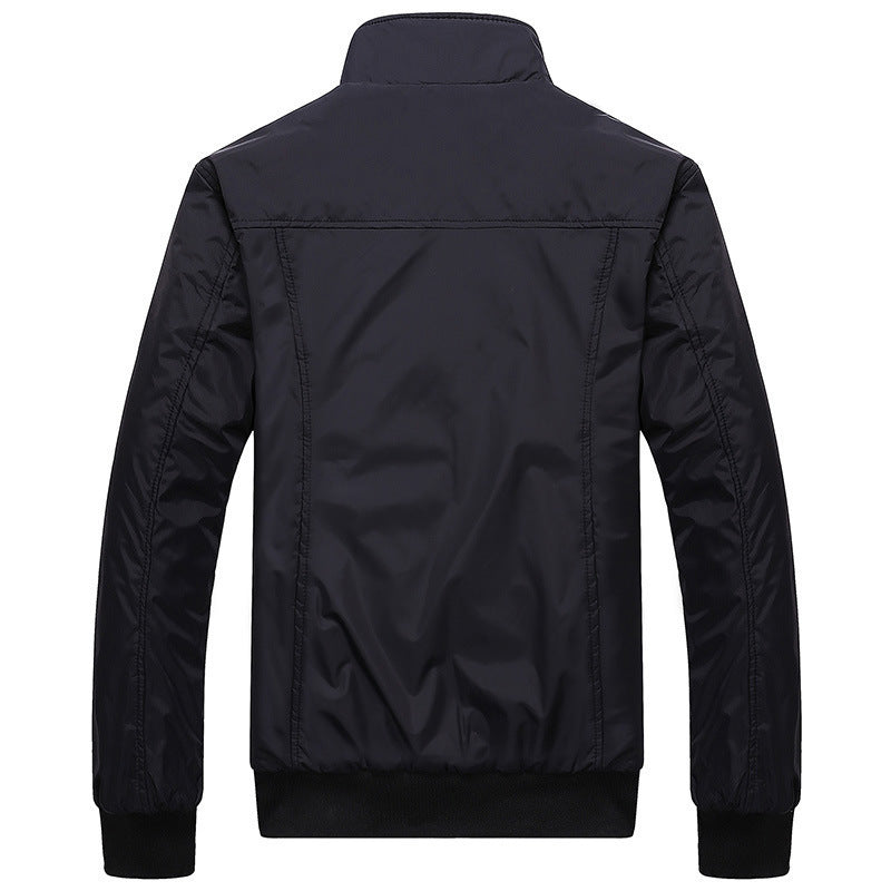 Herren Modische Übergangsjacke mit hohem Kragen Drune