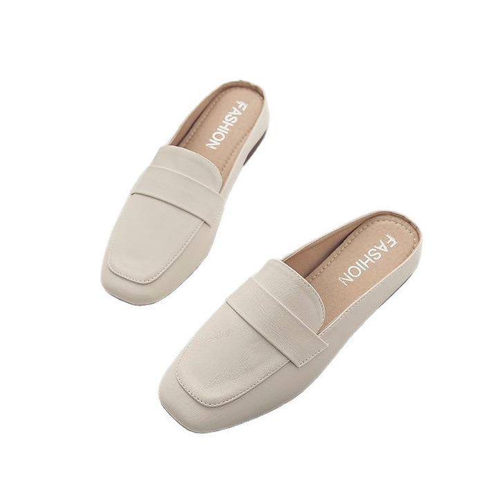 Damen elegante Slipper mit modischem Ledermuster Drune