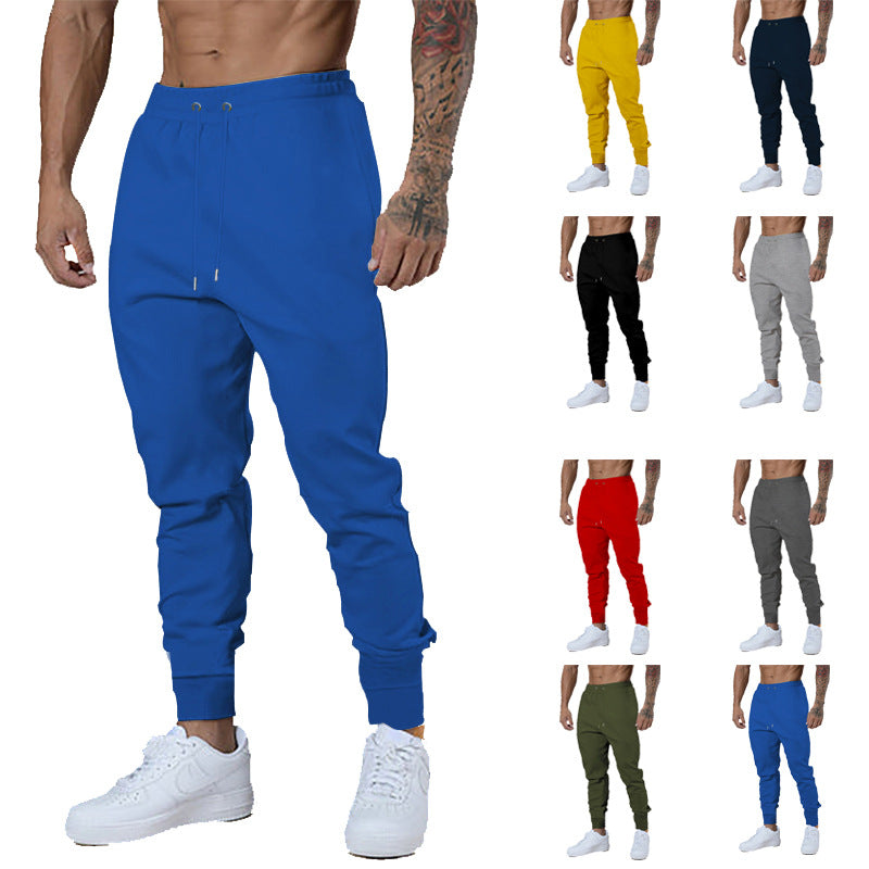 Herren Slim-Fit Jogginghose mit elastischem Bund und Rippbündchen Drune