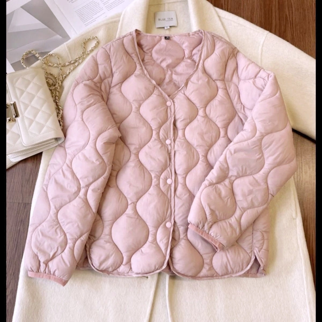 Damen Bequeme Steppjacke Drune