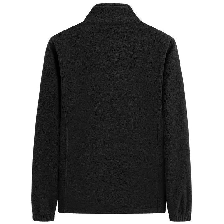 Herren klassische leichte Fleece-Zipjacke mit Stehkragen und Eingrifftaschen Drune