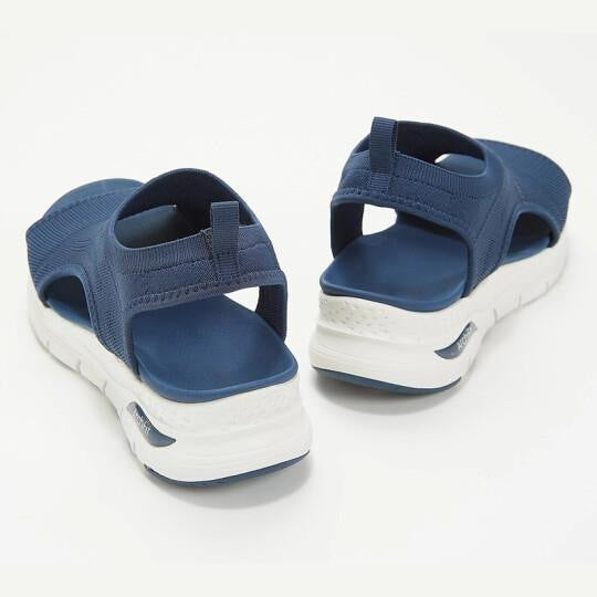 Damen Sportive Strick-Slingback Sandalen mit Chunky-Sohle Drune