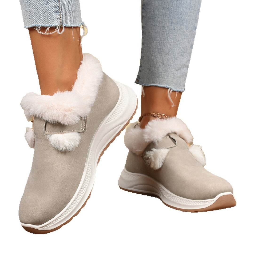 Drune | Plüsch-Fell kurze Stiefel für Damen – Gemütlicher & stylischer Komfort