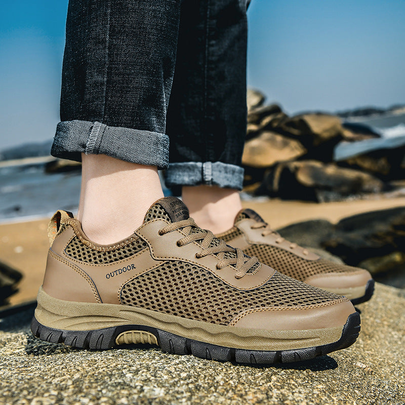 Herren Atmungsaktive Outdoor Trail Sneaker Drune