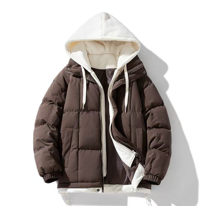 Herren Wattierte Übergangsjacke mit abnehmbarer Kapuze Drune