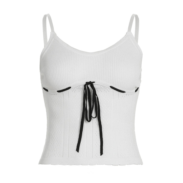 Damen sportliches Crop-Top mit verstellbarem Bindeband und atmungsaktiver Struktur Drune