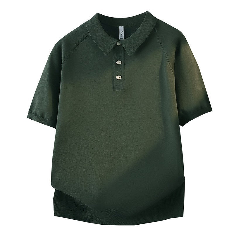 Damen Modisches Kurzarm-Polohemd mit strukturiertem Design Drune