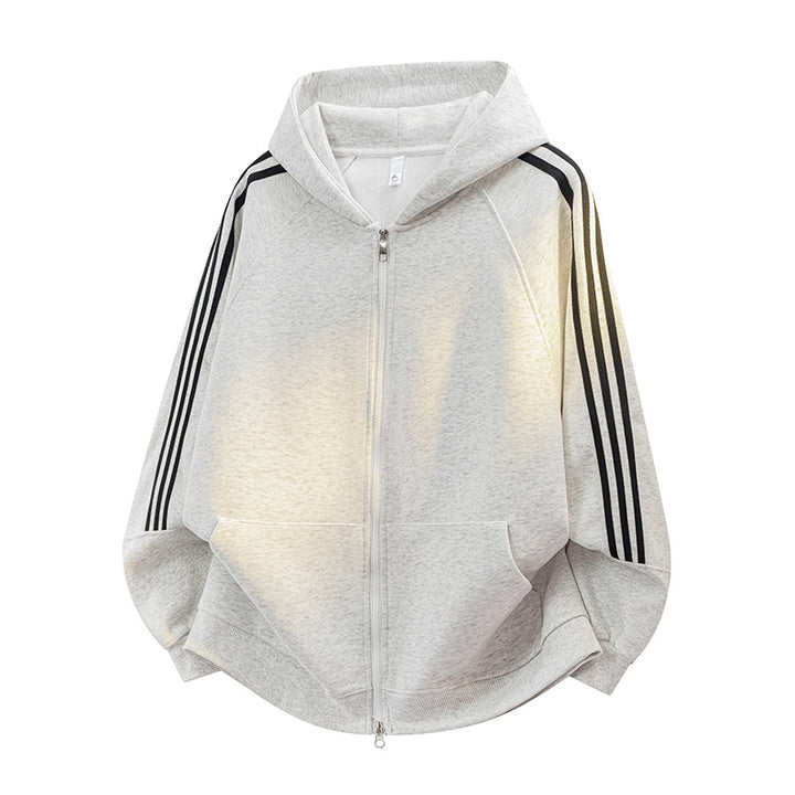 Damen Sportlicher Kapuzenpullover mit praktischem Reißverschluss