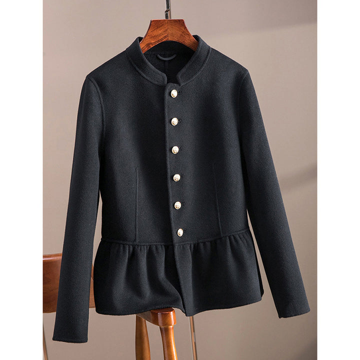 Damen Modische Blazerjacke mit peplum Schnitt Drune