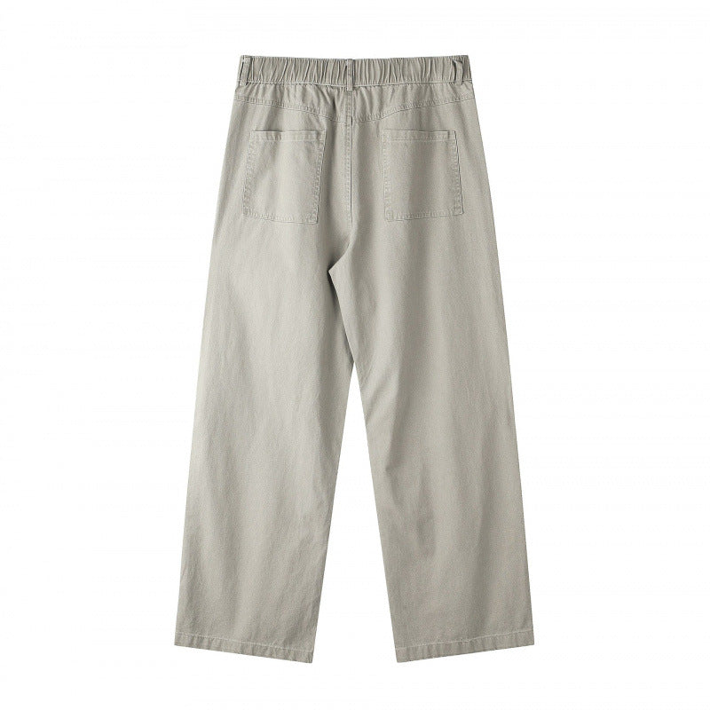 Damen Weite Highwaist-Culotte-Hose mit elastischem Bund und geradem Bein Drune