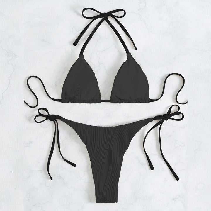 Damen Triangel-Bikini-Set mit eleganter Rüschendetail Drune