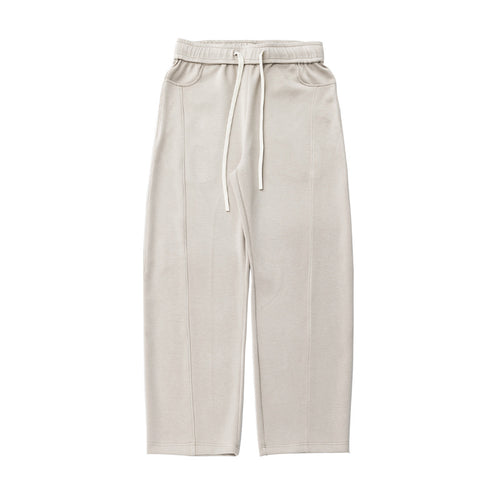 Damen Relaxed-Fit Sweatpants mit Ziernähten, hohem Elastikbund und Kordelzug Drune