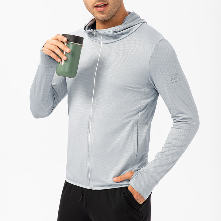 Herren Sportjacke mit UV-Schutz und atmungsaktiven Einsätzen Drune