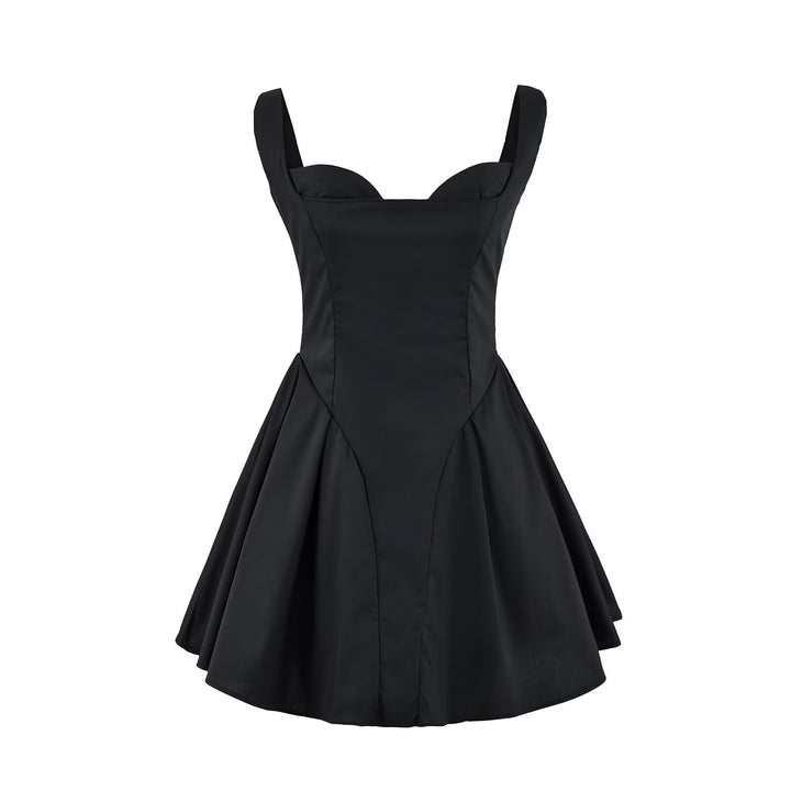 Damen verspieltes A-Linien Kleid Drune
