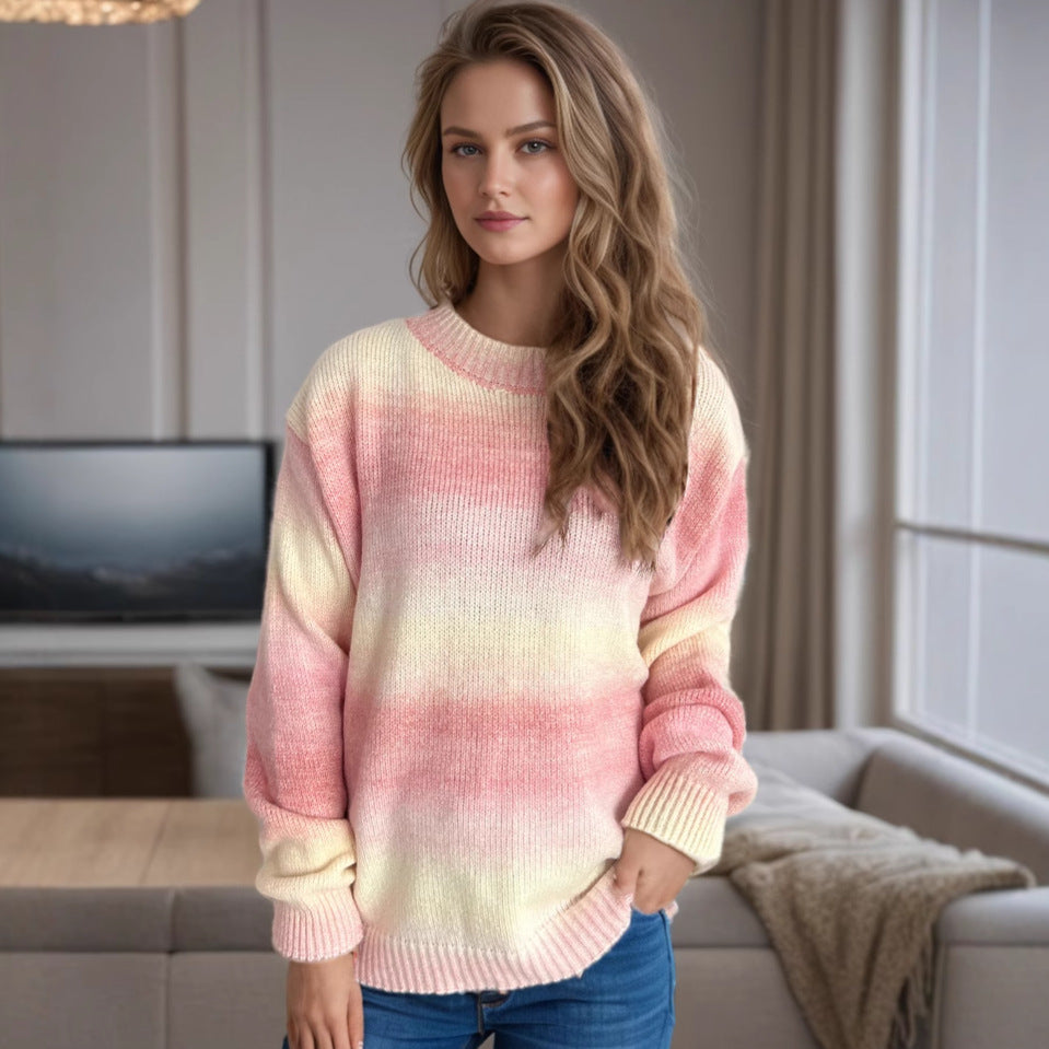 Damen gemütlicher Pullover im modernen Stil Drune