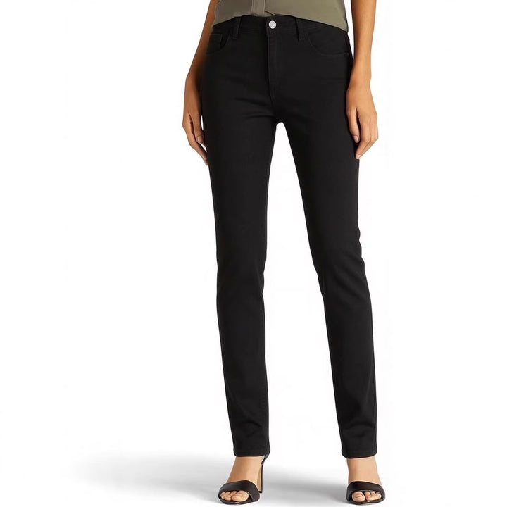 Damen nan hochgeschnittene Skinny-Jeans mit figurformendem Stretch und knöchellanger Passform Drune