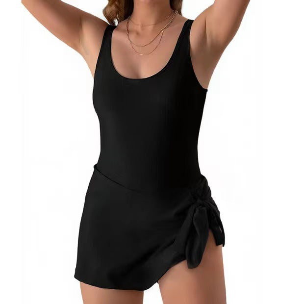 Damen Blumenmuster Badeanzug Drune