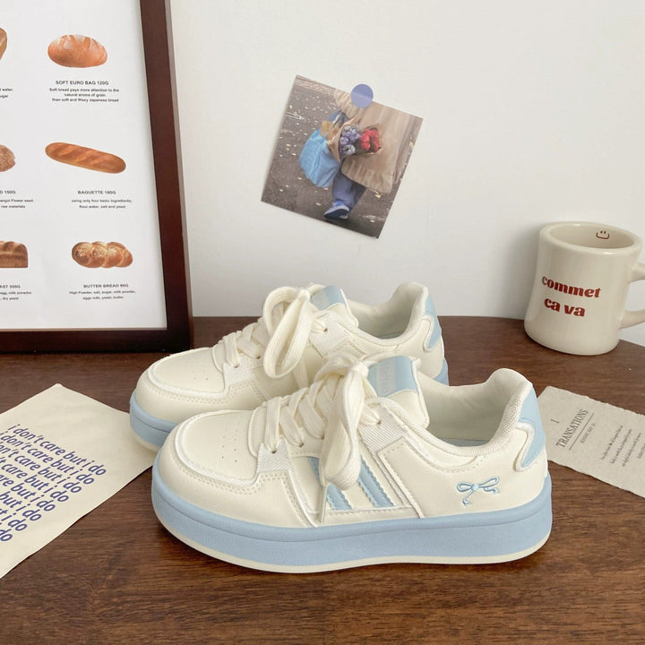 Damen Chunky Sneakers mit gepolsterter Sohle und sportlichen Akzenten Drune