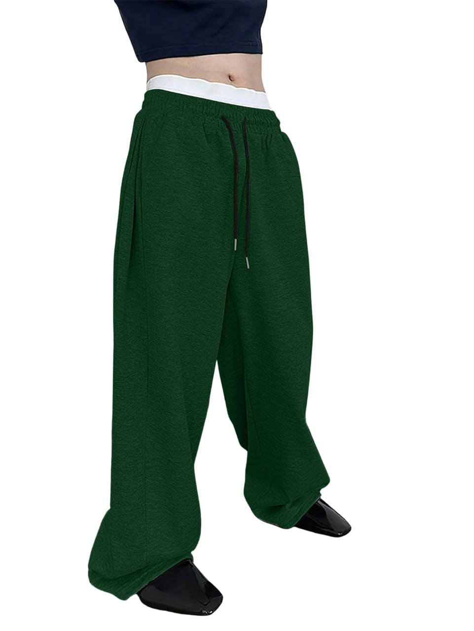 Herren nan lockere Oversize Jogginghose mit elastischem Bund und Kordelzug Drune