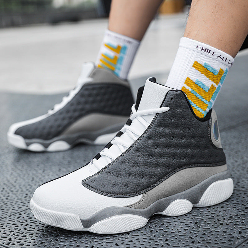 Herren Basketball-High-Top Sneaker mit reaktiver Dämpfung und verstärkter Knöchelstütze Drune