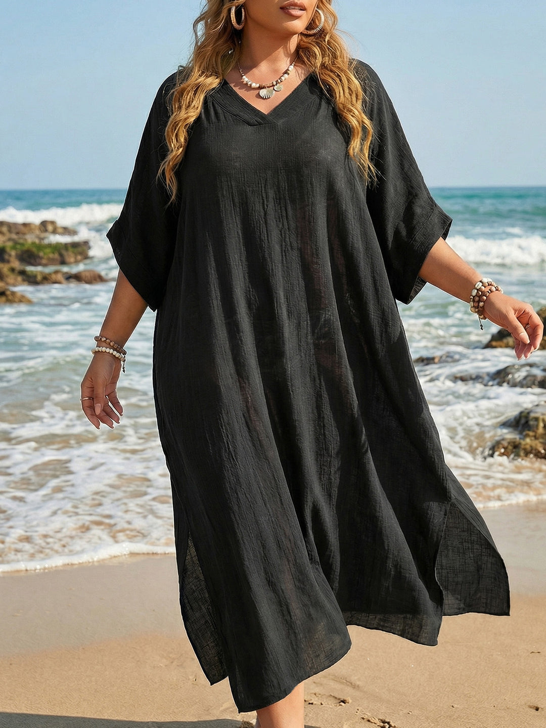 Damen luftiger Strandkleid Drune