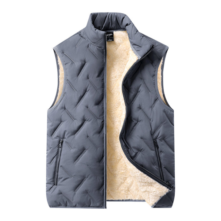 Herren Multifunktionale Steppweste mit Fleece-Innenfutter