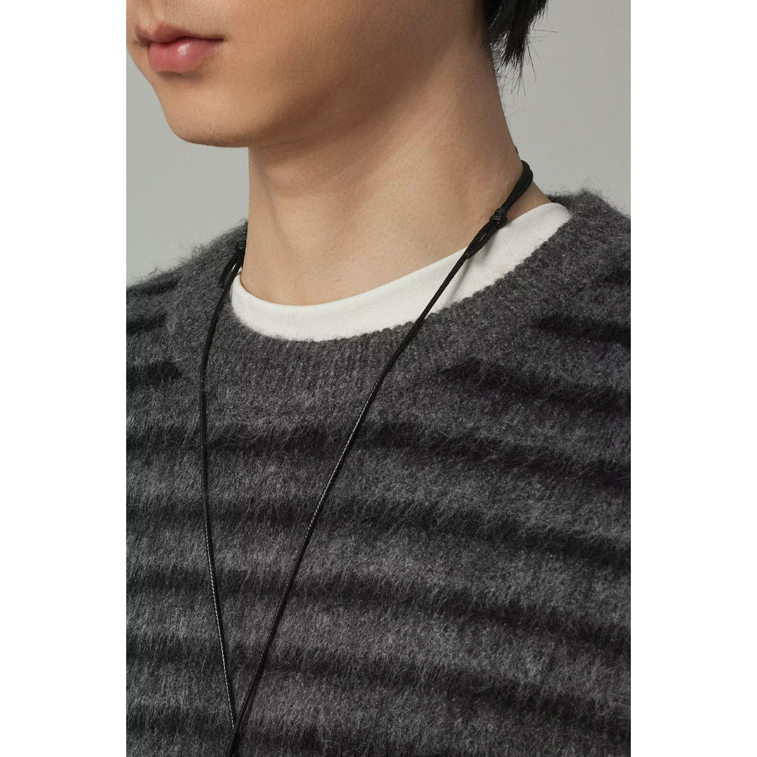Damen Grobstrickpullover mit strukturiertem Streifenmuster Drune
