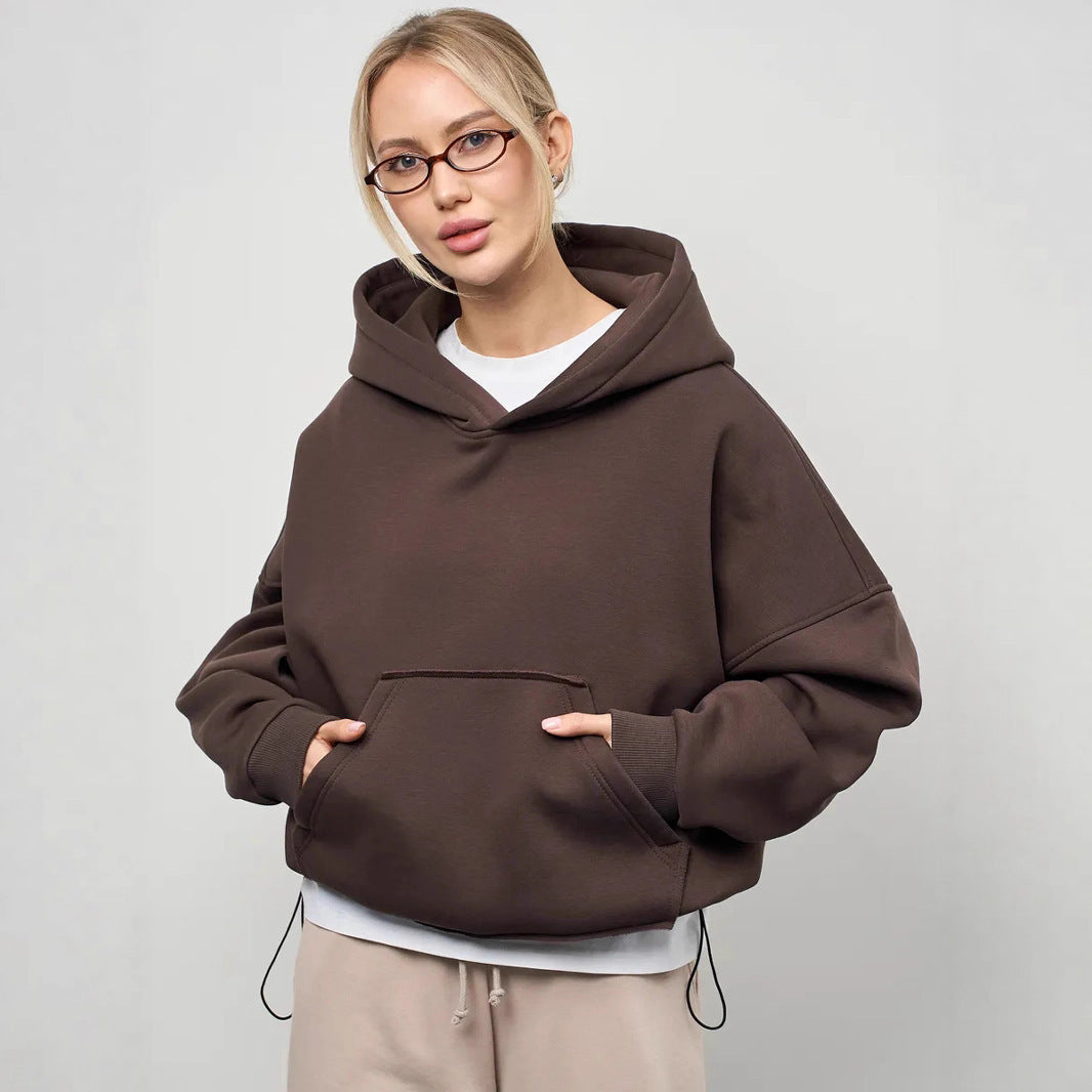 Damen oversized Kapuzenpullover Drune