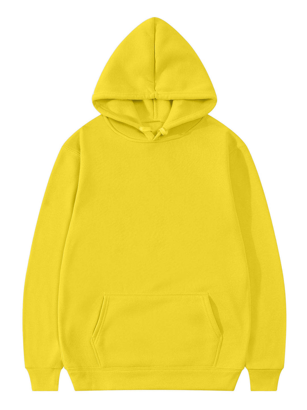Unisex Oversized Kapuzenpullover aus schwerer Baumwollmischung mit Kängurutasche und gerippten Bündchen Drune
