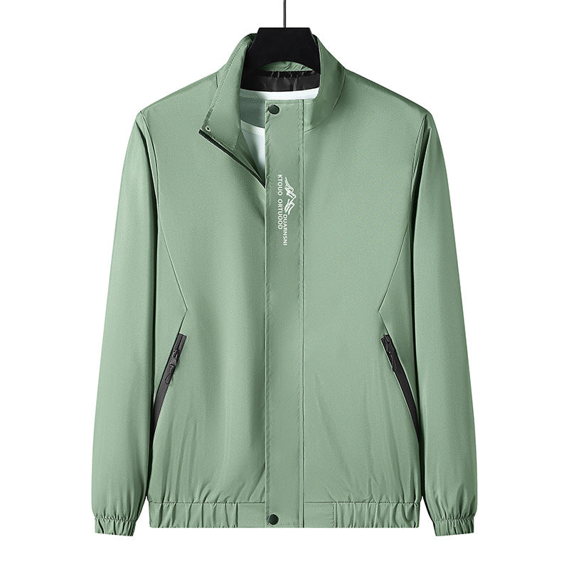Herren Leichte Sportjacke mit hohem Kragen Drune