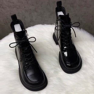 Damen Modische und bequeme High-Top Boots Drune