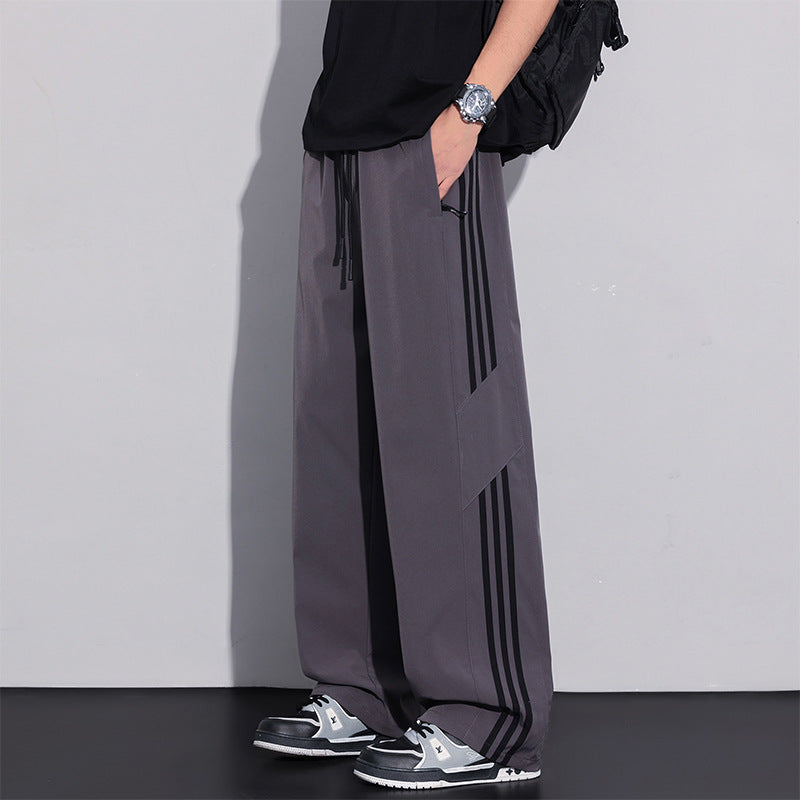 Herren Sportliche Freizeithose mit seitlichen Streifen Drune