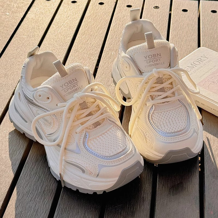 Damen Sportliche Sneakers mit atmungsaktivem Obermaterial und dämpfender Sohle Drune