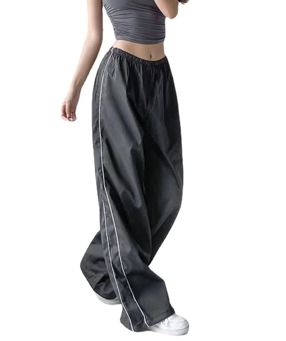 Damen Sporthose mit weitem Bein und elastischem Bund